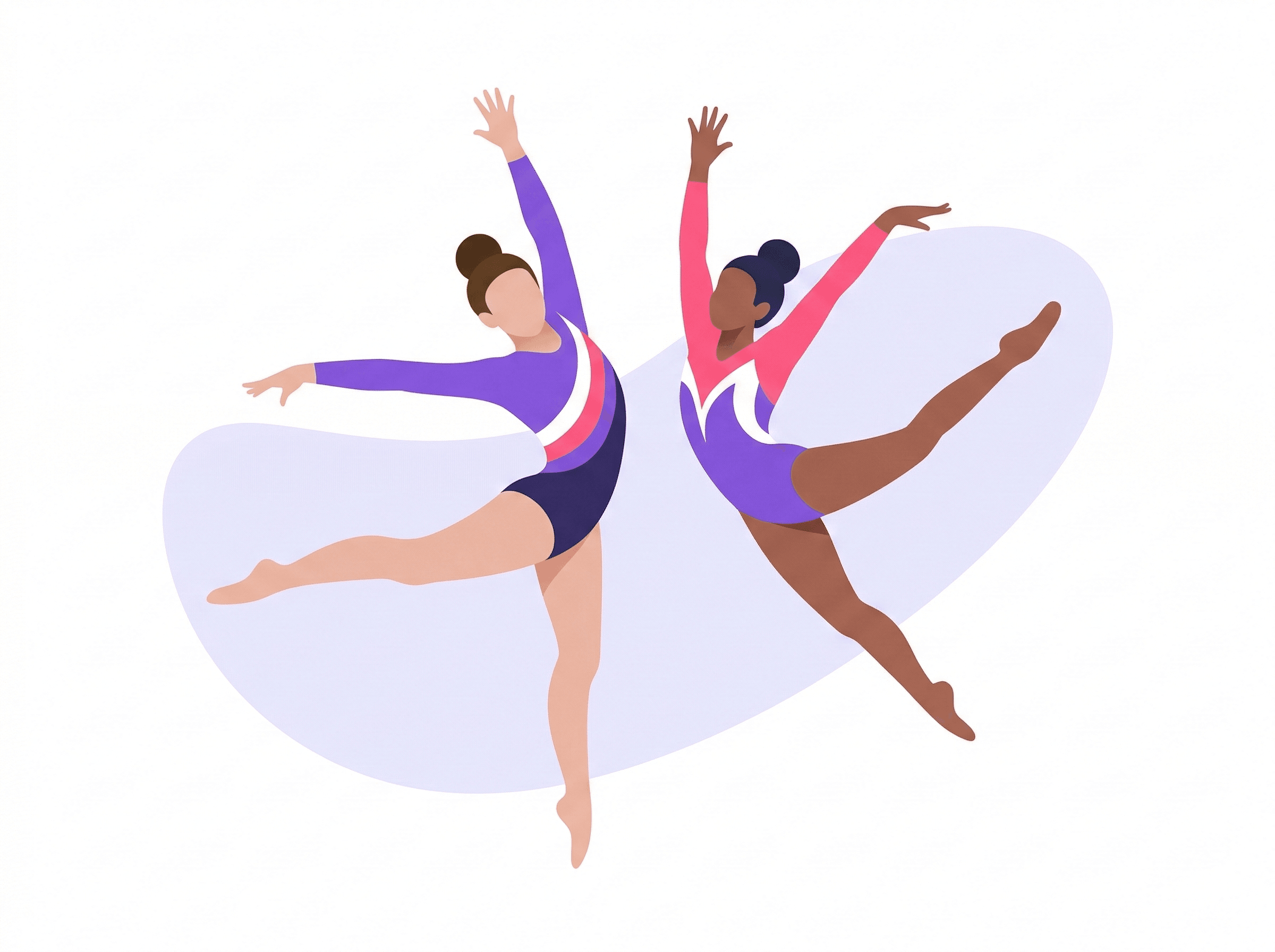 Ginnaste Aurora 76 A.S.D. durante esibizione — Polisportiva Camisano Vicentino